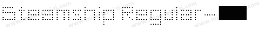 Steamship Regular字体转换